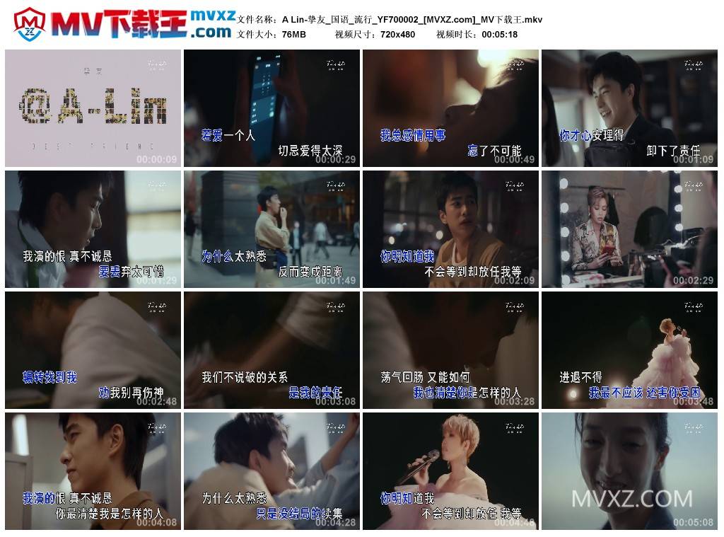 A Lin-挚友_国语_流行_YF700002